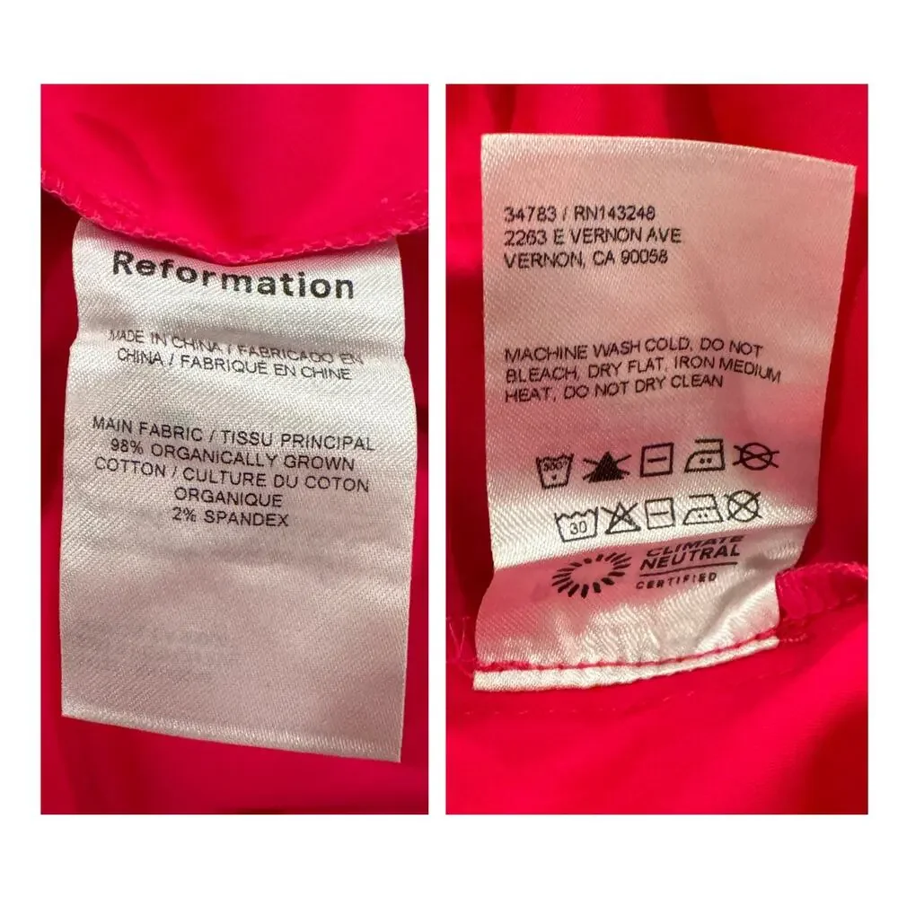 Reformation Farley Dress in Corvette Size 4 - Picture 6 of 7